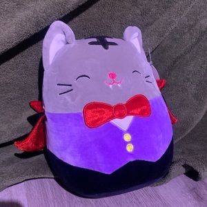 Squishmallow Tally Vampire Cat 8” Halloween Squad NEW Stuffed Animal Plush